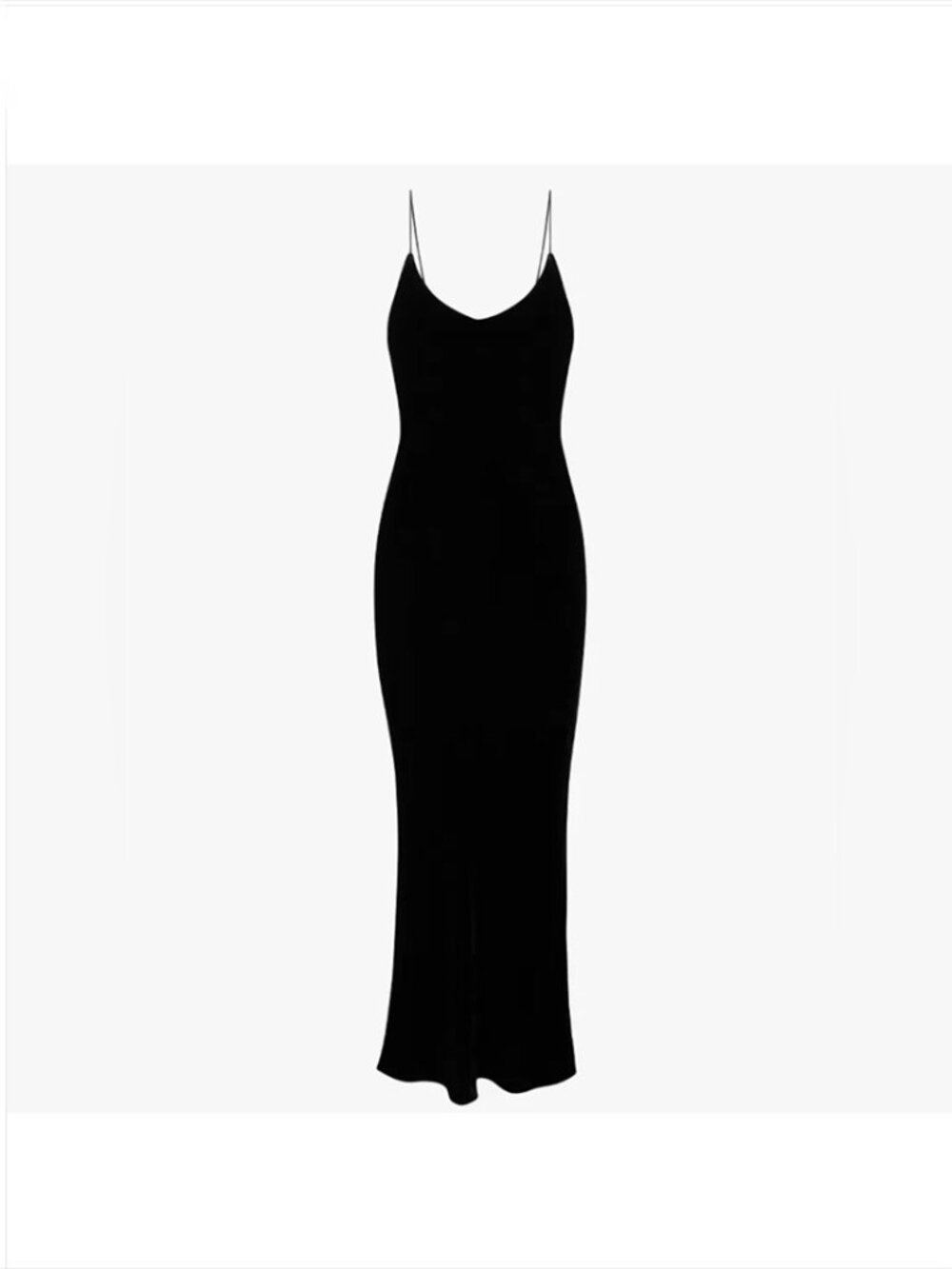 Realisation Par The Velvet Slip Maxi Dress M Black Silk Blend Open Back Straps